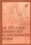 Jak číst a psát odborný text ve společenských vědách