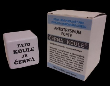 Antistres černá koule