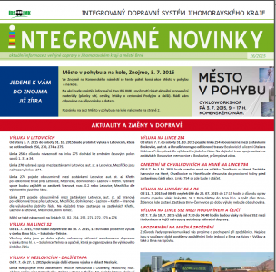 Integrované novinky 16/2015 IDS JMK