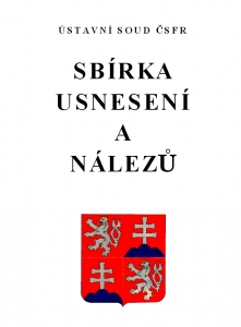 Sbírka usnesení a nálezů, Ústavní soud ČSFR